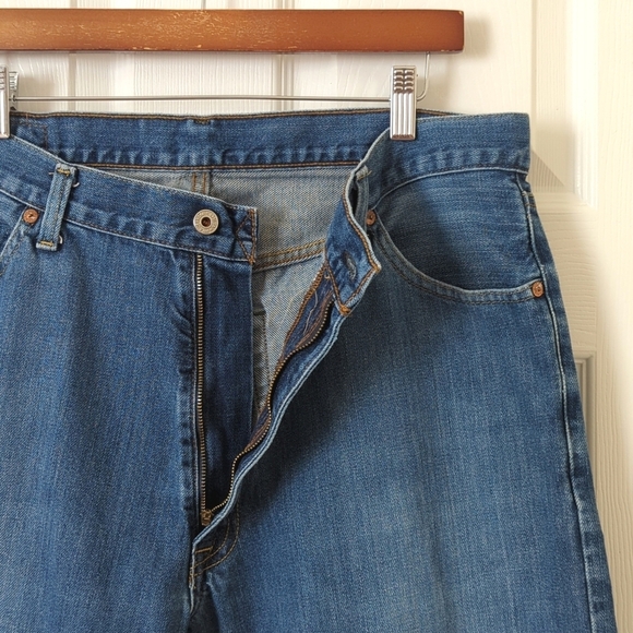 Polo Ralph Lauren 90's Vintage Medium Wash Relaxed Fit Straight Leg Jeans 36x32 - Picture 7 of 14